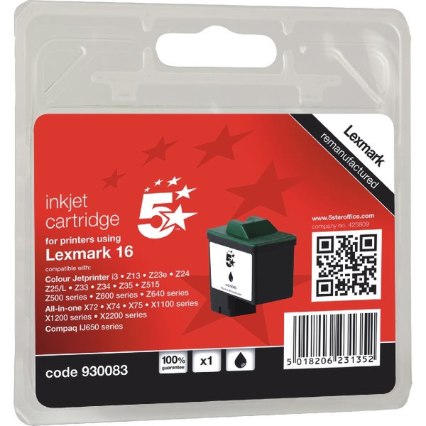 5Star 930083 Black ink cartridge