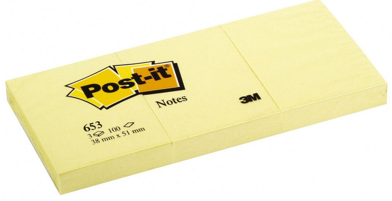Post-It 653M Gelb 3Stück(e) selbstklebendes Etikett