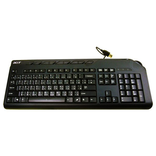 Acer KB.USB0B.046 USB QWERTY Английский Черный клавиатура
