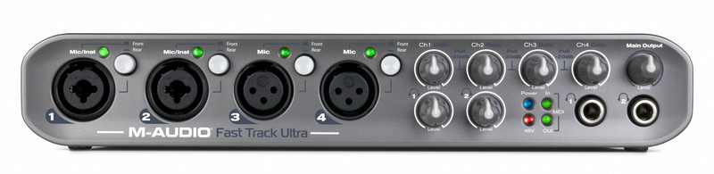 Pinnacle Fast Track Ultra 24бит 96кГц Серый, Cеребряный цифровой аудио рекордер