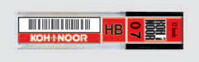 Koh-I-Noor MICROMINE 0.7mm, 12 Pack HB lead refill
