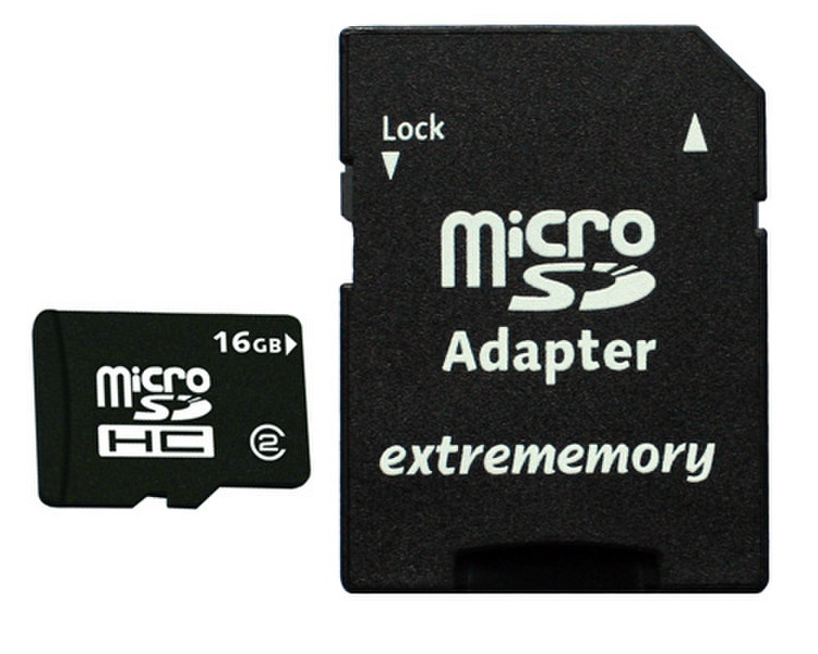 Extrememory microSDHC 16GB 16GB MicroSDHC memory card