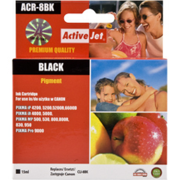 ActiveJet ACR-8BK Black ink cartridge