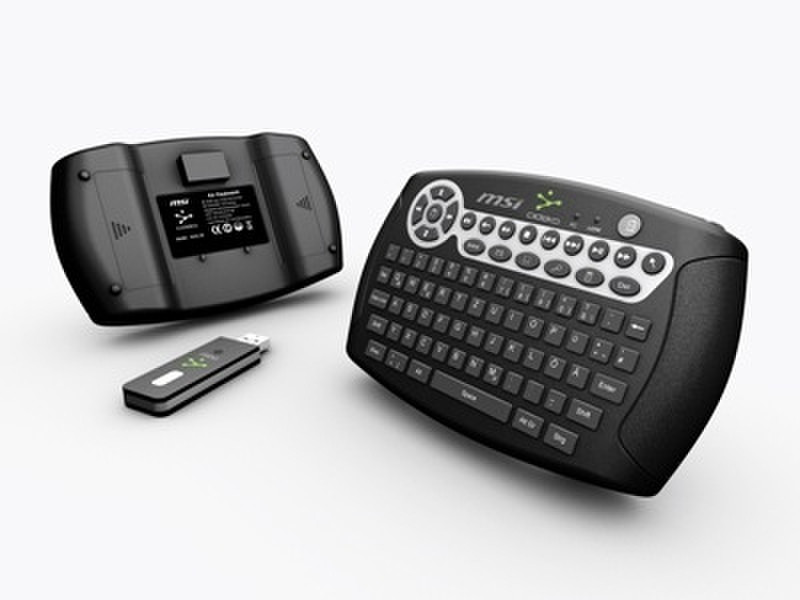 MSI Air Keyboard RF Wireless QWERTY Black keyboard