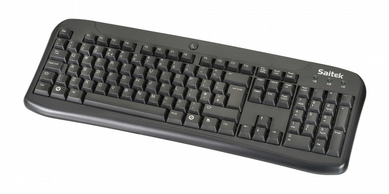 Saitek K80 USB QWERTY Черный клавиатура