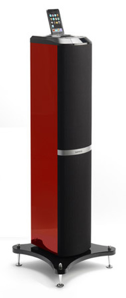 Lenco iPod tower 1 2.1Kanäle 30W Rot Docking-Lautsprecher