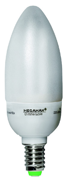 Megaman Dimmerable Candelight 7W fluorescent bulb