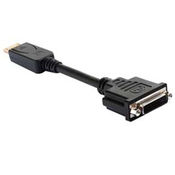 Lindy DisplayPort / DVI Adapter Cable 0.16m DisplayPort DVI-D Black