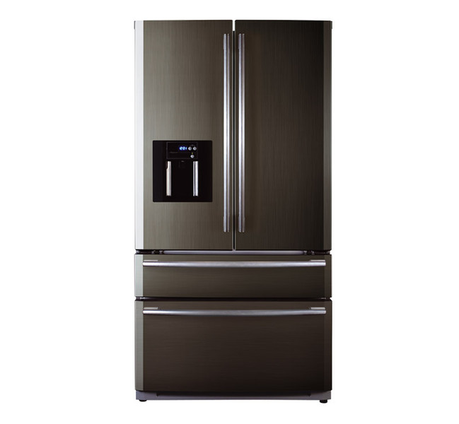 Haier HB22FWNN freestanding 557L Stainless steel side-by-side refrigerator