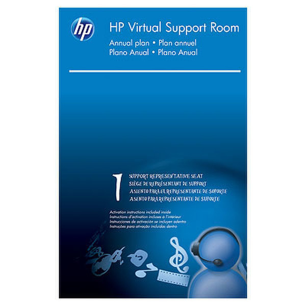 HP Virtual Support Rooms (1 support representative seat) License