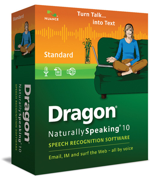 Nuance Dragon NaturallySpeaking 10 Standard 5 - 19user(s)