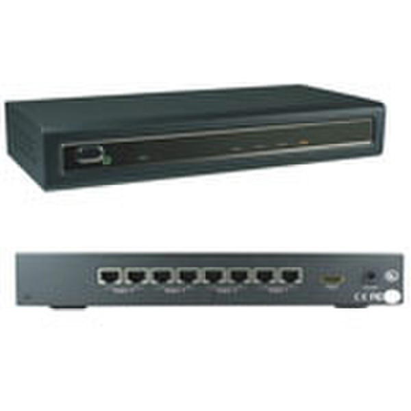 Hank HDMI 1.3 CATX Splitter 1 -> 4 Tastatur/Video/Maus (KVM)-Switch