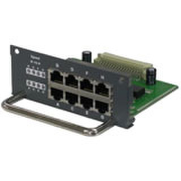 KTI Networks 8-port fast ethernet module for 3+2 slot modular switch