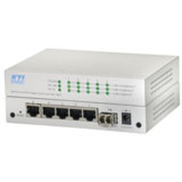 KTI Networks 5+1-port gigabit ethernet switch