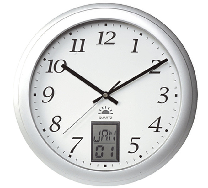 Unilux Instinct Quartz wall clock Kreis Edelstahl