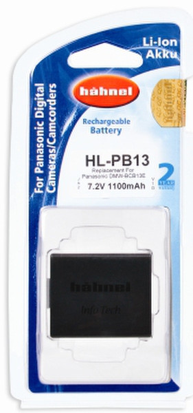 Hahnel HL-PB13 Lithium-Ion (Li-Ion) 1100mAh 7.2V rechargeable battery