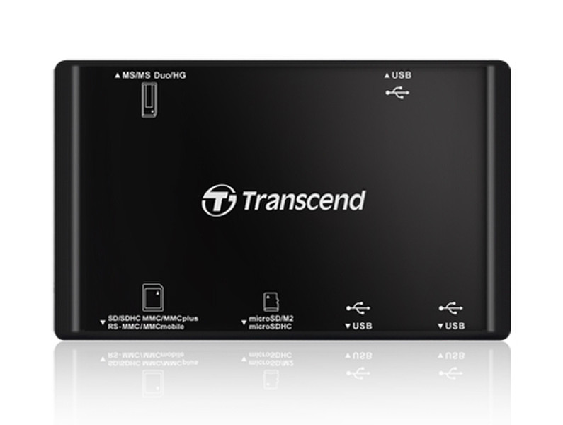 Transcend USB Card Reader USB 2.0 Черный устройство для чтения карт флэш-памяти