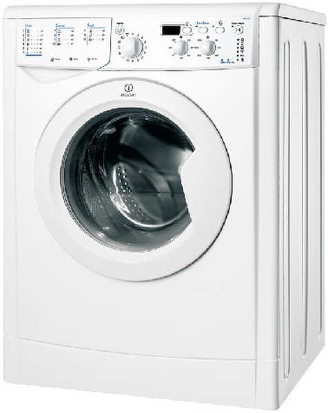 Indesit IWD5125 Отдельностоящий Фронтальная загрузка 5кг 1200об/мин A+ Белый стиральная машина