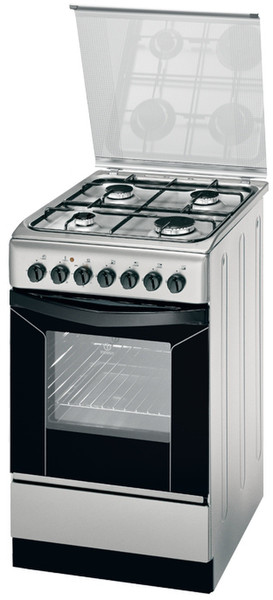 Indesit K3G11S(X)/O Freestanding Gas hob C Stainless steel cooker