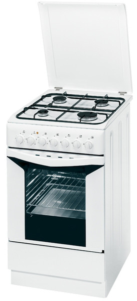 Indesit K3G11S(W)/O Freestanding Gas hob C White cooker