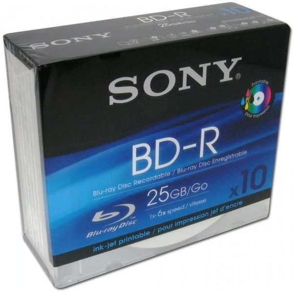 Sony 10BNR25BPS 25GB BD-R 10pc(s)