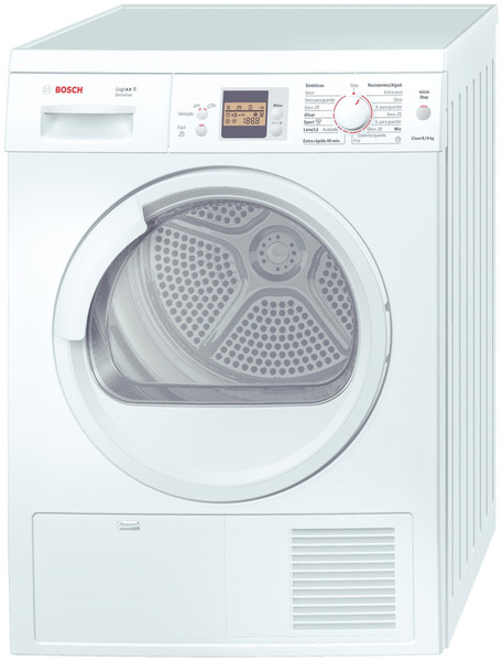 Bosch WTS86502EE freestanding Front-load 8kg White tumble dryer