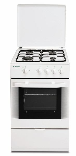 Aspes 5CA400 But Freistehend Combi hob Weiß