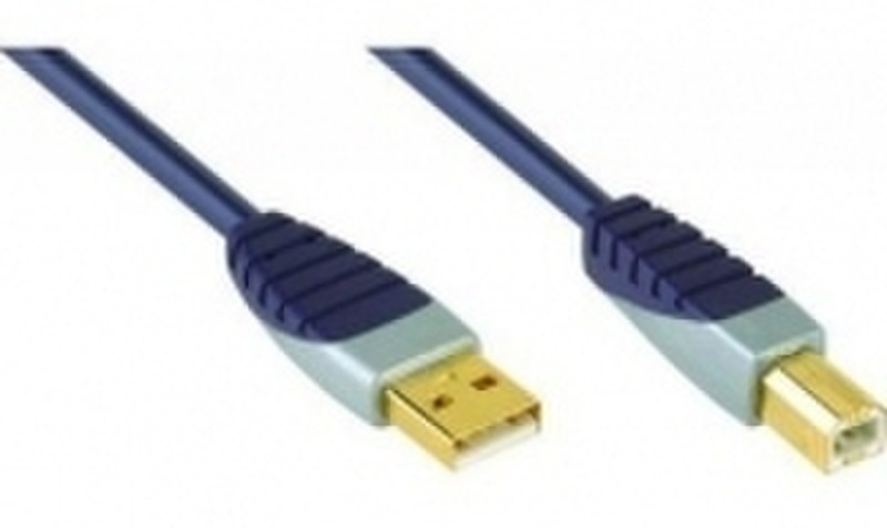 Bandridge SCL4102 2m USB A USB B Blue USB cable