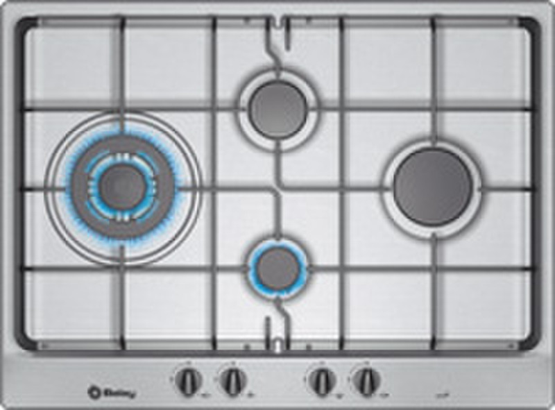 Balay 3ETX-374 B Встроенный Gas hob Cеребряный