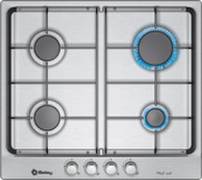 Balay 3ETX-394 N Встроенный Gas hob Cеребряный