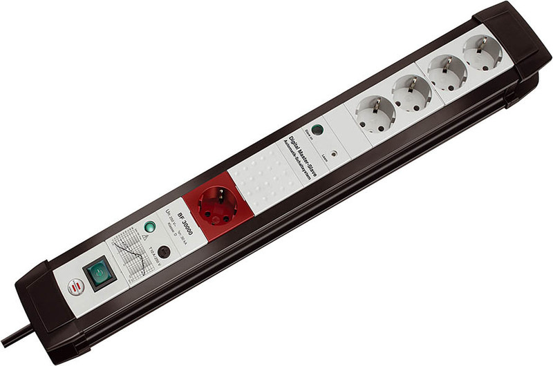 Brennenstuhl Premium-Line Automatic Extension Socket 30000 A 5AC outlet(s) 3m Black,Grey surge protector