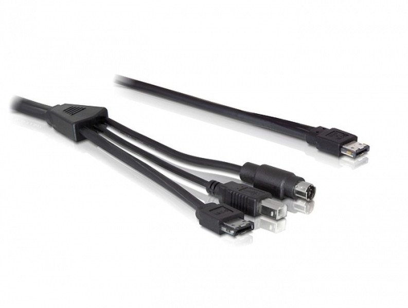 DeLOCK Kabel eSATApd 1m eSATAp Black SATA cable