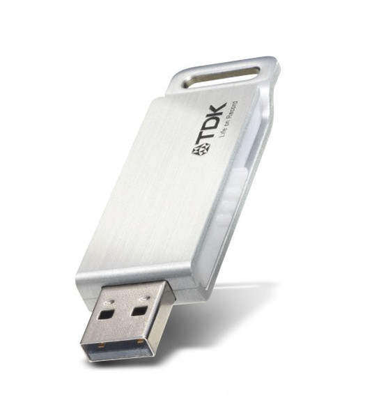 TDK Trans-It Edge, 4GB 4ГБ USB 2.0 Тип -A Cеребряный USB флеш накопитель