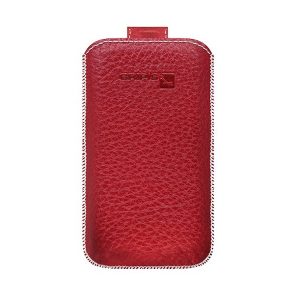 Gripis Apple iPhone 3G 3GS Echt Leder Tasche Slider Rot