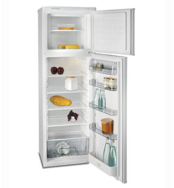 Aspes AFD169 freestanding 260L White fridge-freezer