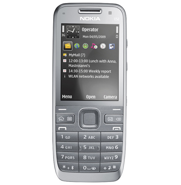 Nokia E52 Silver smartphone