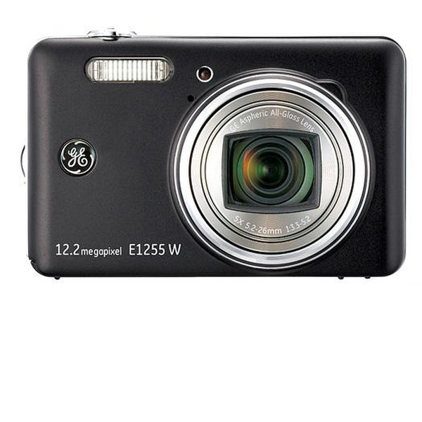GE Power E1255W Компактный фотоаппарат 12.2МП CCD 4032 x 3024пикселей Черный