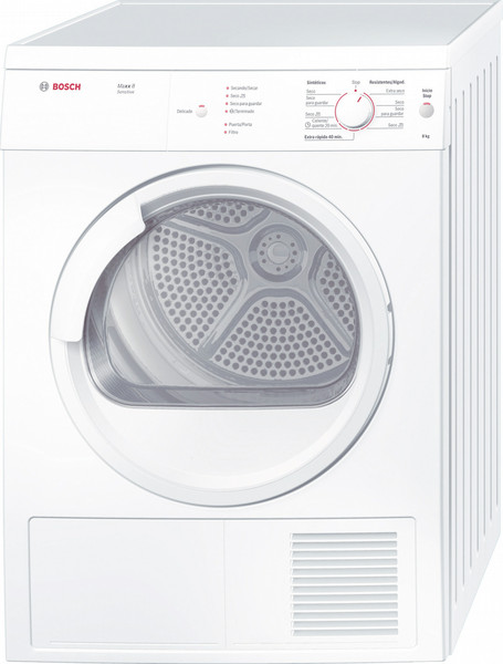 Bosch WTV76100EE Отдельностоящий Фронтальная загрузка 8кг Не указано Белый сушилка для белья