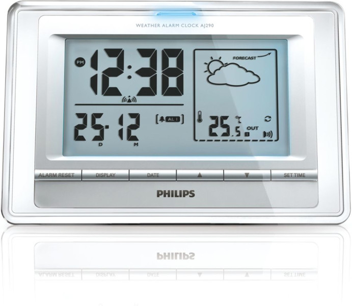 Philips AJ290/12 Grey,Translucent,White alarm clock