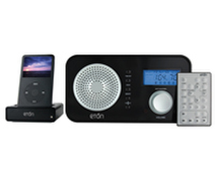 Eton Sound 102 iPod Black Uhr Digital Schwarz Radio