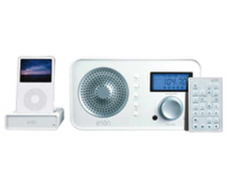 Eton Sound 102 iPod White Uhr Digital Weiß Radio