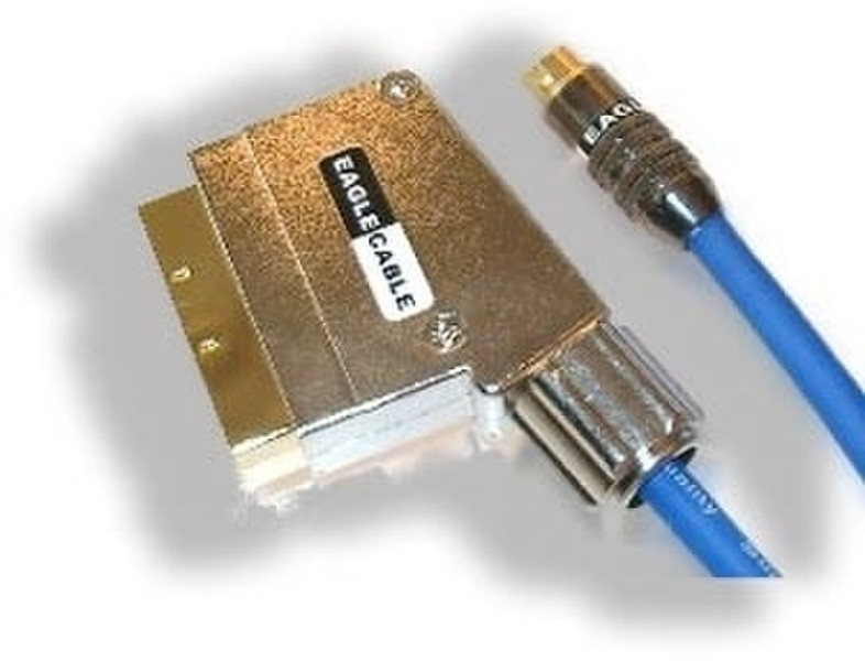 Eagle Scart / S-VHS 3.0m 3m S-Video (4-pin) SCART (21-pin) Blue