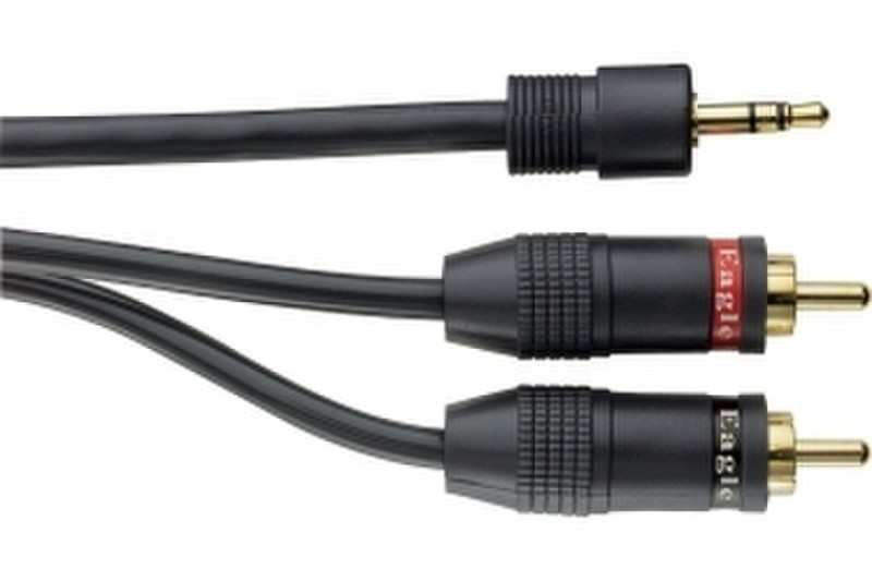 Eagle Switsch Mini Jack / 2x RCA 1.0m 1м 2 x RCA Черный аудио кабель