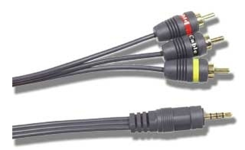Eagle Switsch Mini Jack / 3x RCA 1.0m 1м 3 x RCA Черный аудио кабель