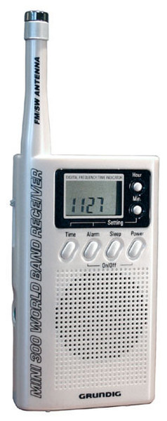 Eton MINI 300 PE White perl Tragbar Analog Silber Radio