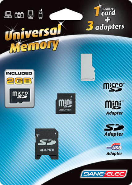 Dane-Elec micro SD 2GB 2ГБ MicroSD карта памяти