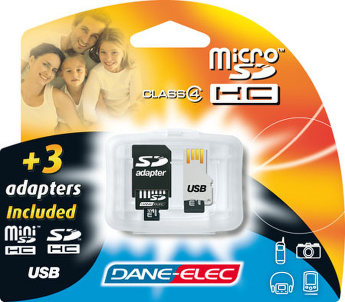 Dane-Elec micro SDHC 8GB 8GB MicroSDHC memory card