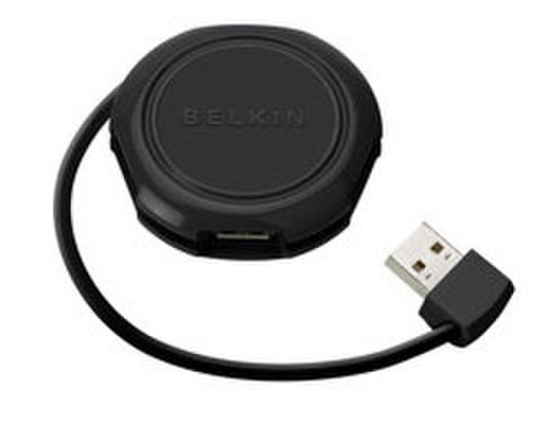 Belkin Travel USB Hub 480Mbit/s Schwarz Schnittstellenhub