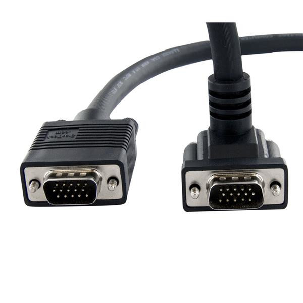 StarTech.com 6 ft Coax High Resolution 90° Down Angled VGA Monitor Cable - HD15 M/M