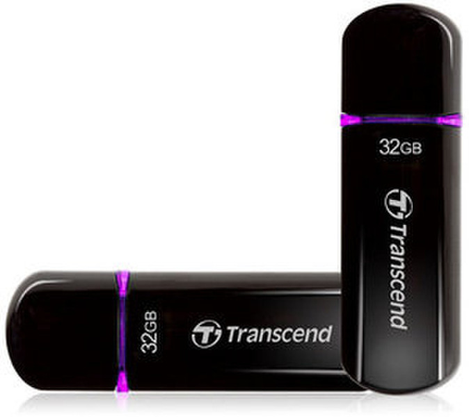 Transcend JetFlash 600 32GB USB 2.0 Type-A Black USB flash drive